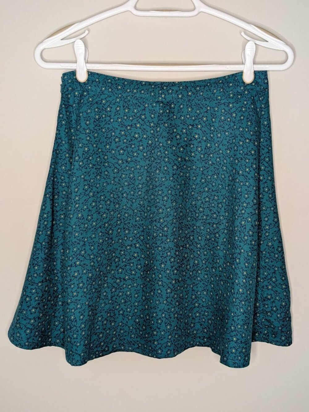Talula Olas Skirt Turquoise Floral A-line Mini Size 6